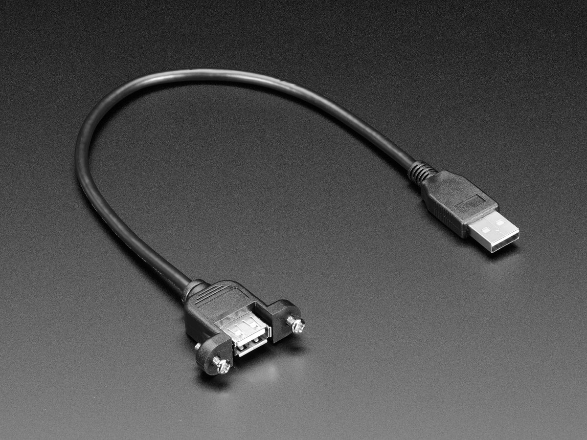 Buy Panel Mount Usb Cable A Male To A Female Ada908 Adafruit