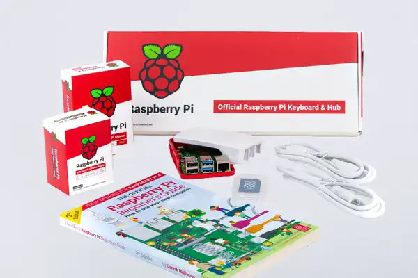 Raspberry Pi 4 Desktop Kit components & packaging, AU (No board)