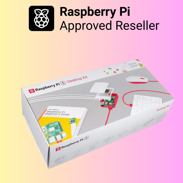 Raspberry Pi 5 Desktop Kit 4GB with Monitor (Red/White)