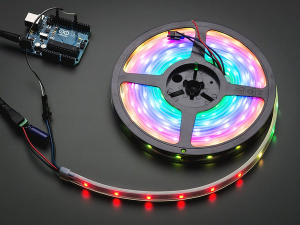 Adafruit NeoPixel Digital RGB LED Strip - Black 30 LED 4m