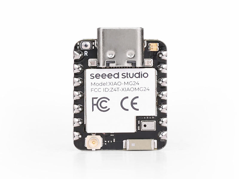 Seeed Studio XIAO MG24 Sense (Pre-Soldered) - Silicon Labs EFR32MG24, Matter® Native over Thread/BLE 5.3, Arduino Compatible, 1.95μA Ultra-Low-Power, On-Board IMU/Micphone/Antenna, 19 GPIOs