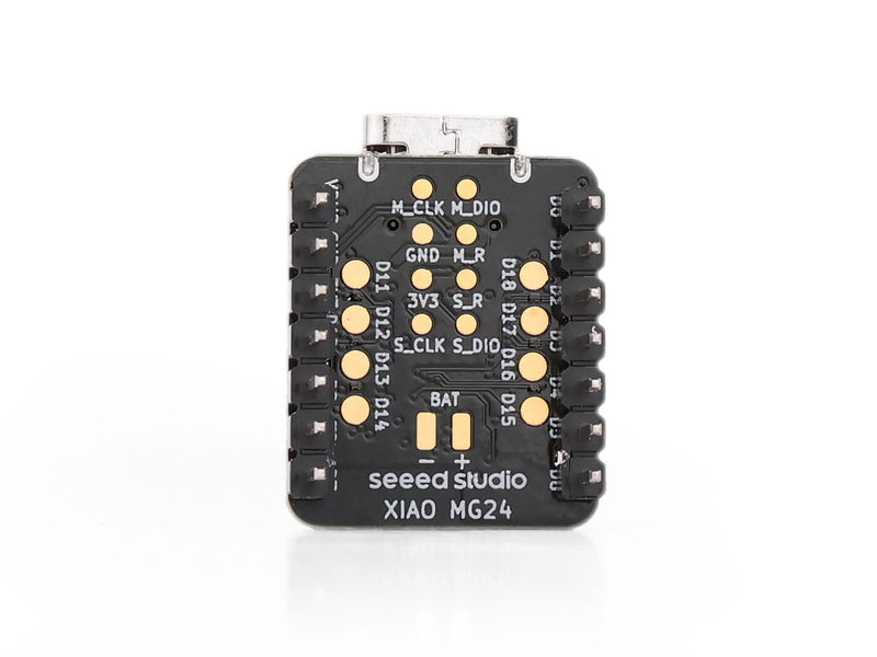 Seeed Studio XIAO MG24 Sense (Pre-Soldered) - Silicon Labs EFR32MG24, Matter® Native over Thread/BLE 5.3, Arduino Compatible, 1.95μA Ultra-Low-Power, On-Board IMU/Micphone/Antenna, 19 GPIOs