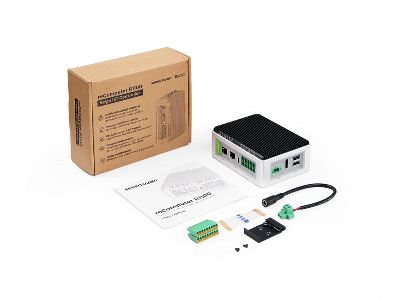 reComputer R1124-10 - Raspberry Pi IoT Gateway & Controller, CM4-Powered, AI Capable| 4GB RAM, 16GB eMMC