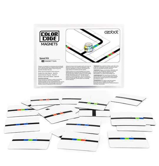 Ozobot Colour Code Magnets - Speed Kit 18 Tiles