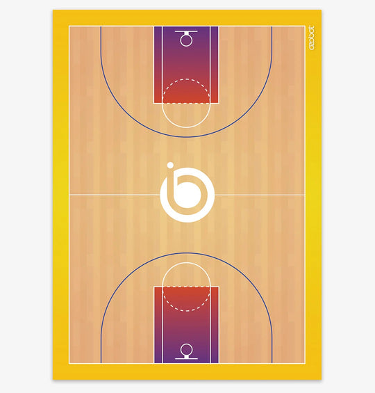 Ozobot Challenge Mat: Basketball