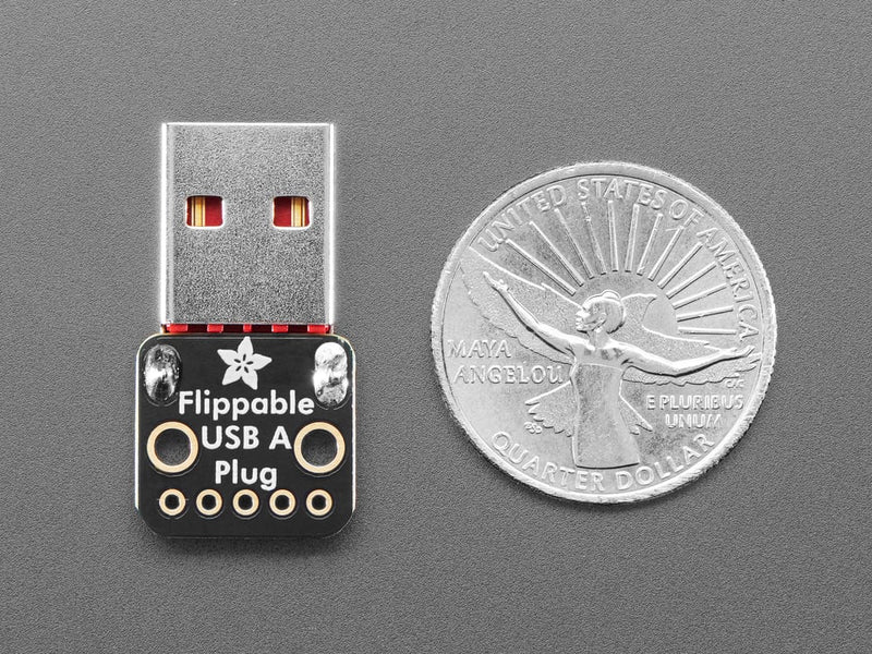 Adafruit Reversible USB Type A Plug Connector Breakout