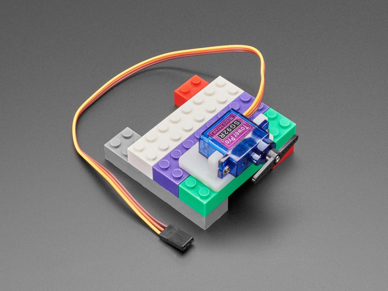 Horizontal Micro Servo Mount for LEGO-Compatible Brick Systems