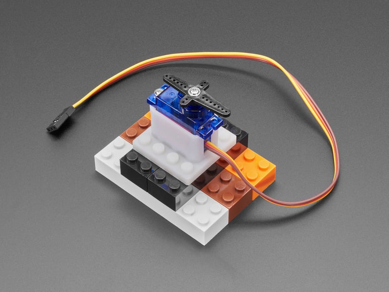 Vertical Micro Servo Mount for LEGO-Compatible Brick Systems