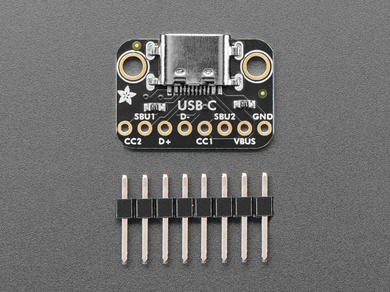 Adafruit Sunken USB Type C Breakout Board