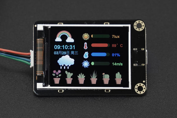 Gravity: 2.0 Inch LVGL ESP32-S3 IPS Screen with 8M Flash (320240, I2C and UART)