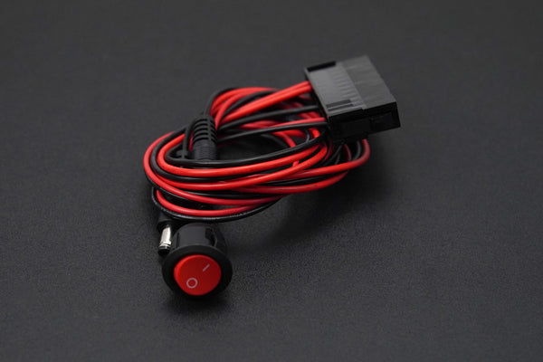 ATX to DC5.5*2.5 Male Power Cable with Button Switch 