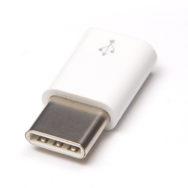 Official Raspberry Pi Micro USB(F) to USB-C(M) Adapter White