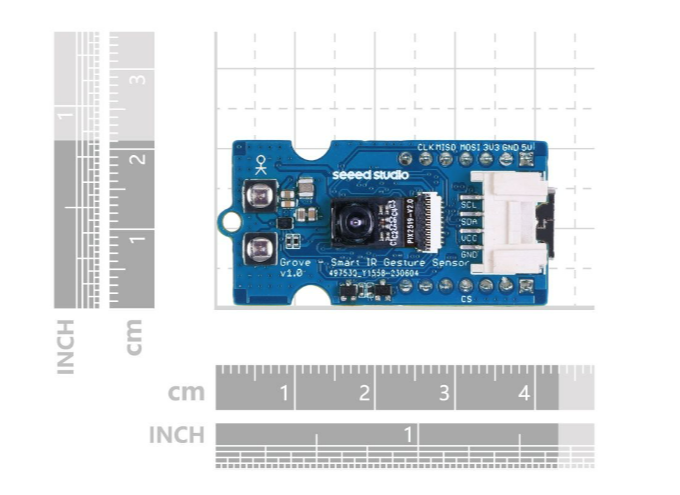 Grove Smart IR Gesture Sensor, infrared camera sensor, AI algorithm, over 15 gestures detection