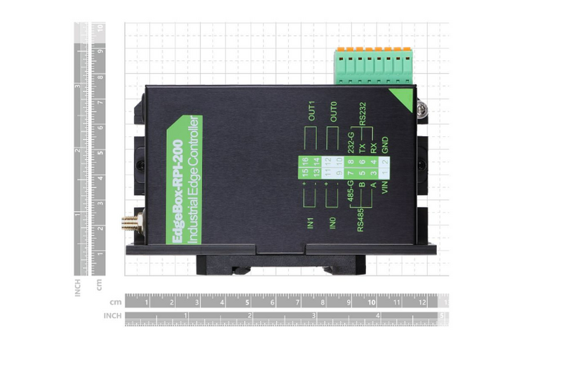 EdgeBox RPI 200 - Industrial Edge Controller 2GB RAM, 8GB eMMC, UPS, WiFi