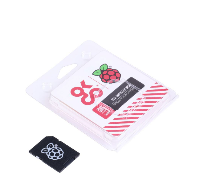 SD Card preloaded with NOOBS - TransFLash Card, 16GB, pre-installed Raspberry Pi 4 OS