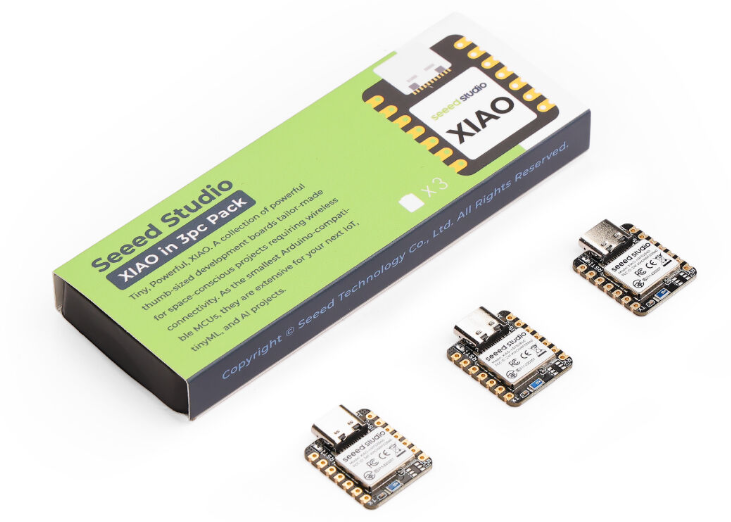 XIAO nRF52840 3PCS Pack - NFC, Onboard Bluetooth5.0 Antenna, supporting Arduino, MicroPython, CircuitPython, tinyGo, Zephyr, Meshtastic, Amazon Sidewalk, QMK, ZMK