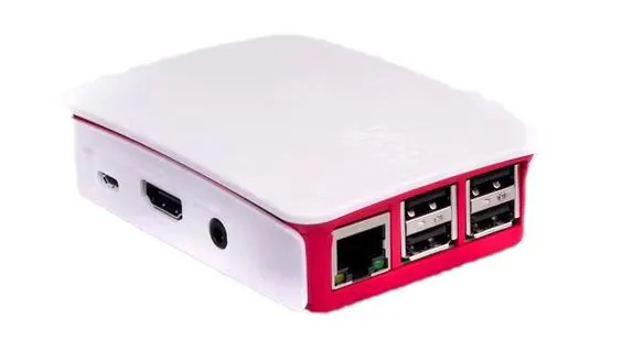 Raspberry Pi Case v2 for Pi3 - Red and White