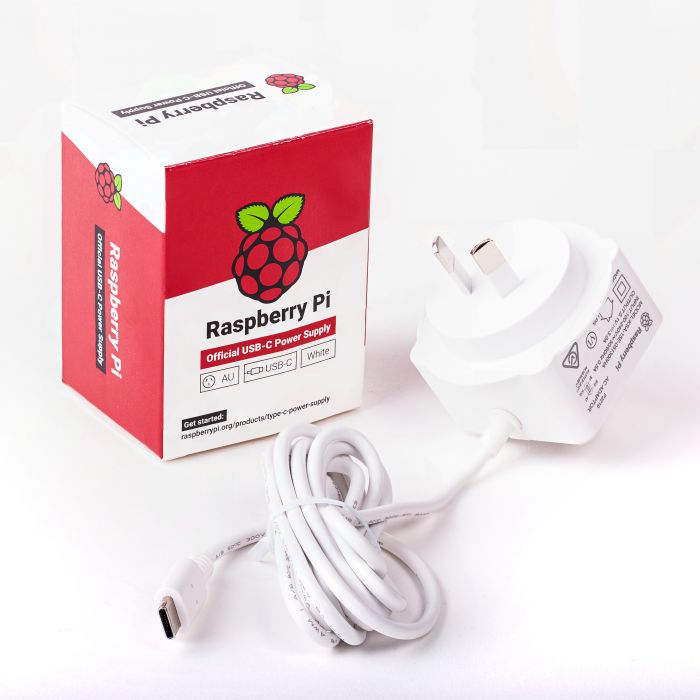 Official Raspberry Pi Micro USB Power Supply 5.1V 2.5A White