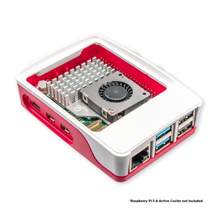 Raspberry Pi 5 Case - Red and White