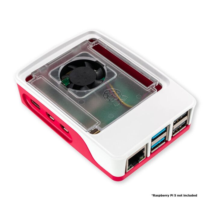 Raspberry Pi 5 Case - Red and White