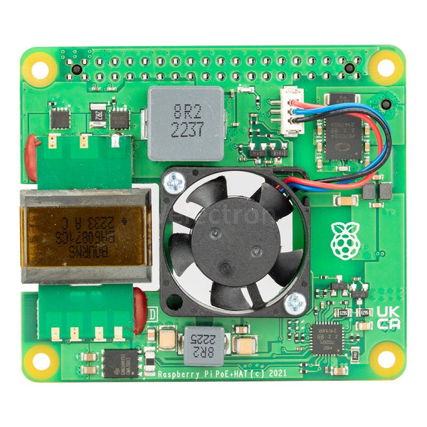 Raspberry Pi PoE+ HAT (Compatible with Raspberry Pi 4B / 3B+)