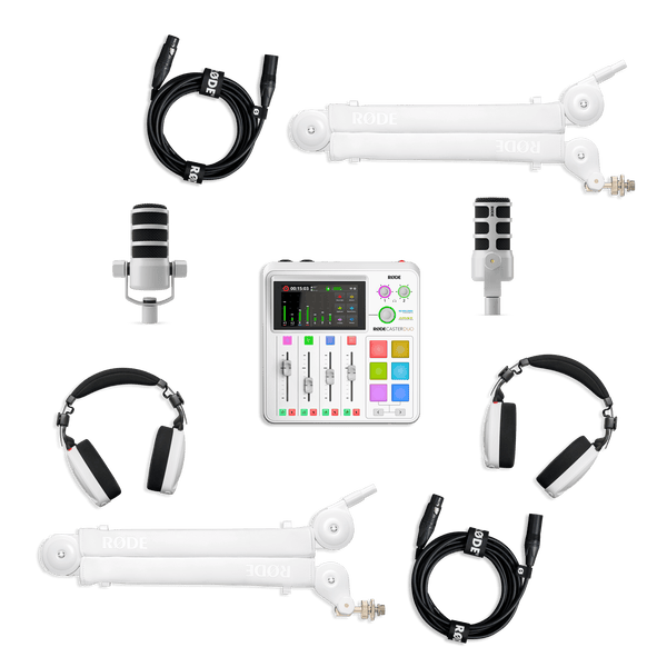 RODE Duo Podcast Kit (White)