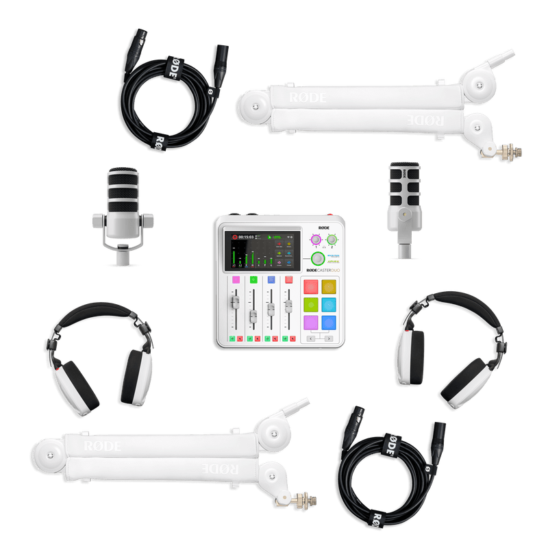 RODE Duo Podcast Kit (White)