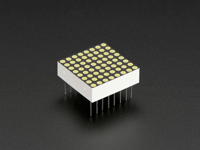 Miniature Ultra-Bright 8x8 White LED Matrix