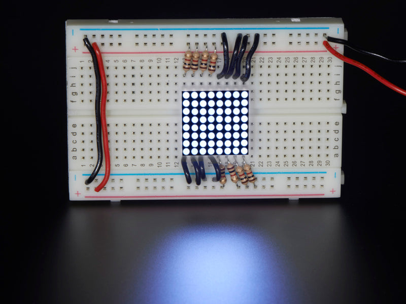 Miniature Ultra-Bright 8x8 White LED Matrix