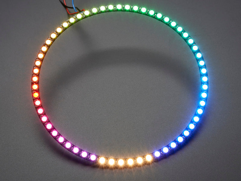 NeoPixel 1/4 60 Ring - 5050 RGBW LED w/ Integrated Drivers