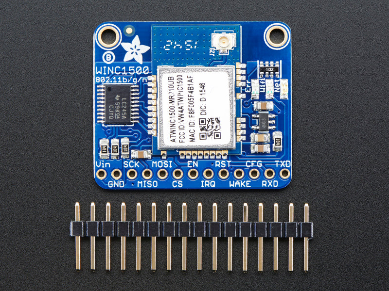 Adafruit ATWINC1500 WiFi Breakout with uFL Connector