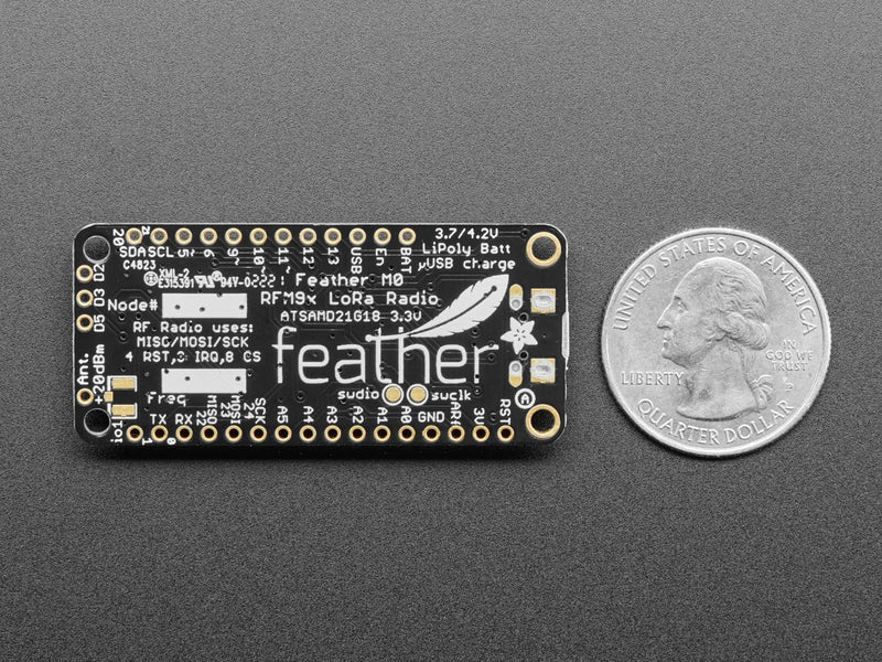 Adafruit Feather M0 with RFM95 LoRa Radio - 900MHz