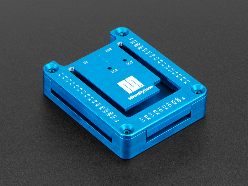 MicroPython pyboard Anodized Housing with Open Lid