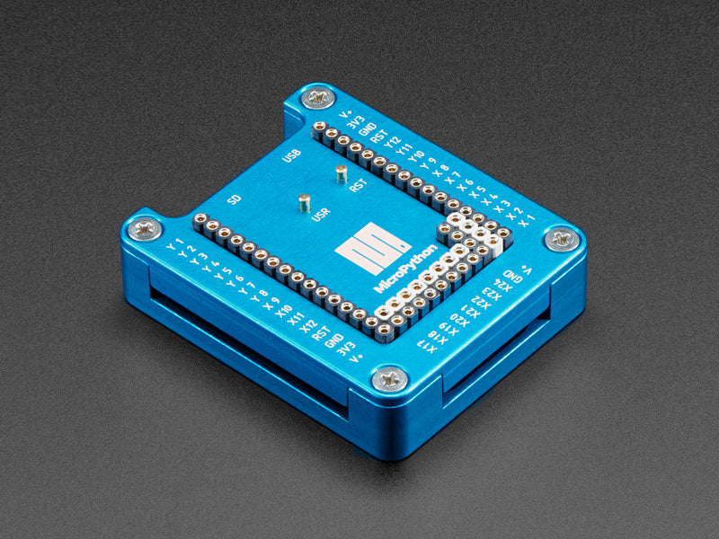 MicroPython pyboard Anodized Housing with Open Lid