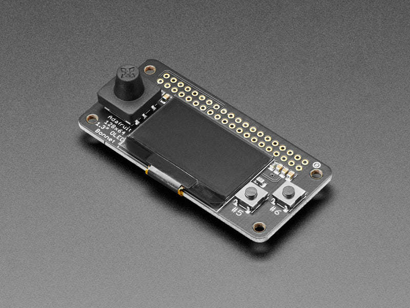 Adafruit 128x64 OLED Bonnet for Raspberry Pi