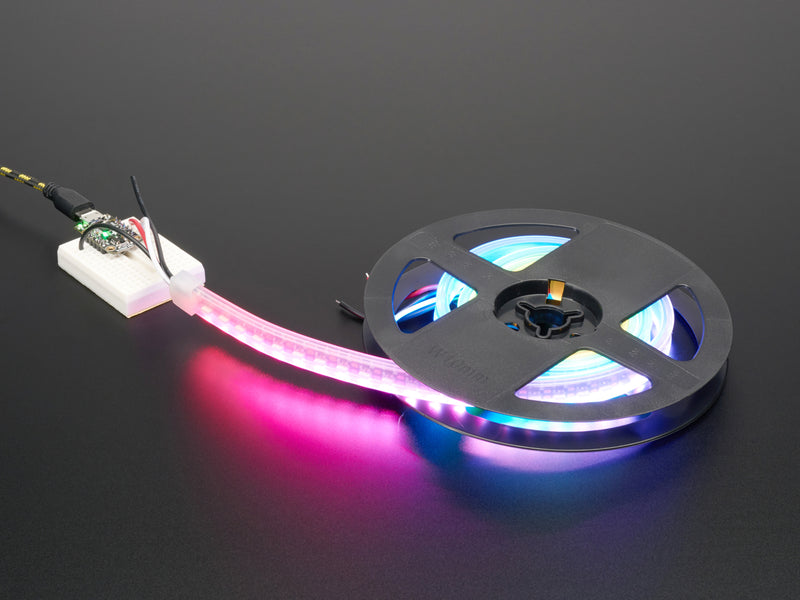 Adafruit NeoPixel LED Side Light Strip - Black 120 LED