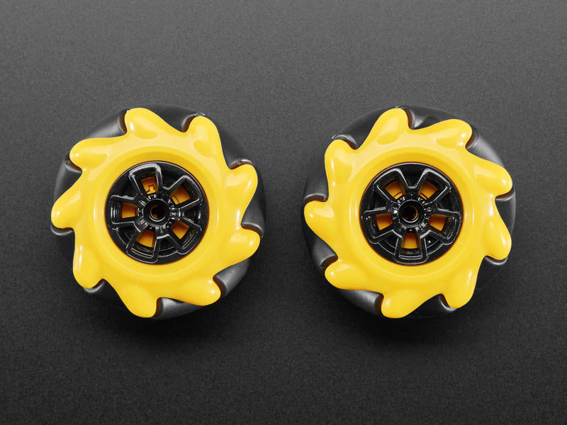 Left & Right Mecanum Wheel Pair - 48mm Diameter