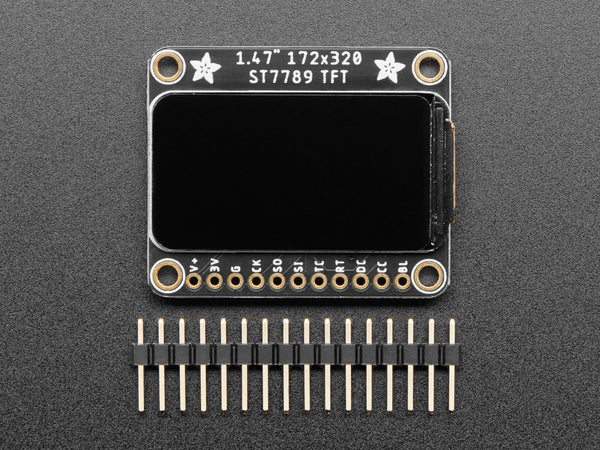 Adafruit 1.47" 320x172 Round Rectangle Color IPS TFT Display