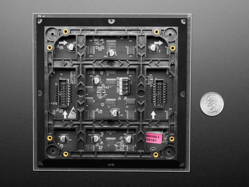 64x64 RGB LED Matrix Panel with 45 Degree Curb-Cut - 2.5mm Pitch