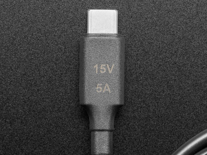 USB Type C 3.1 PD to 5.5mm Barrel Jack Cable - 15V 5A Output