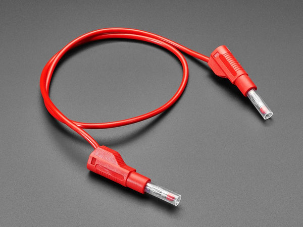 Buy Retractable Stacking Banana Plug Cable - Red 0.5 meter long