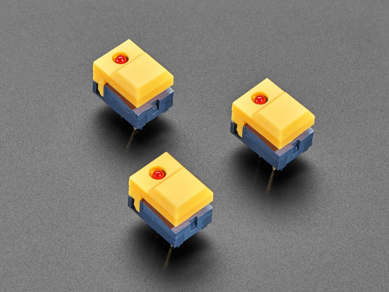 Buy Step Switch with LED - Three Pack of Yellow with Red LED