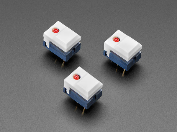 Buy Step Switch with LED - Three Pack of White with Red LED - PB86