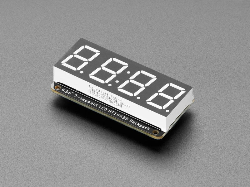 Assembled Adafruit 0.56" 4-Digit 7-Segment Display