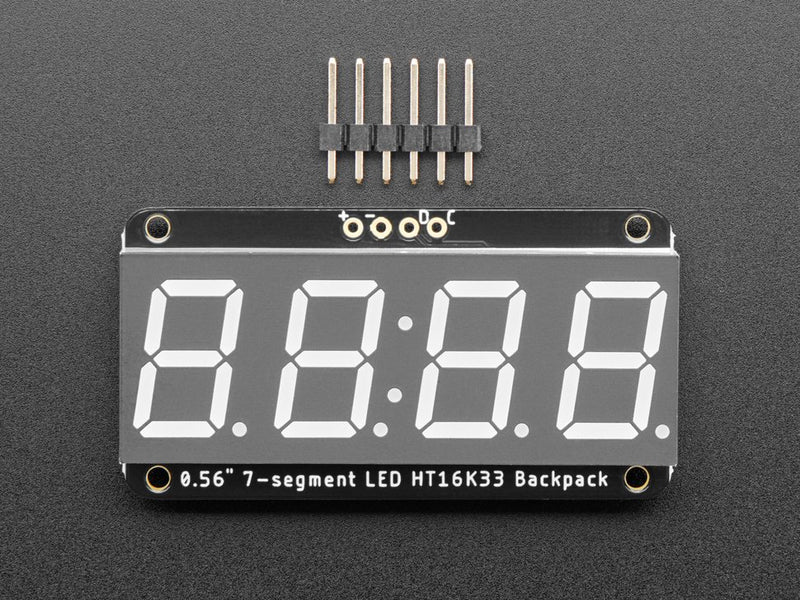 Assembled Adafruit 0.56" 4-Digit 7-Segment Display