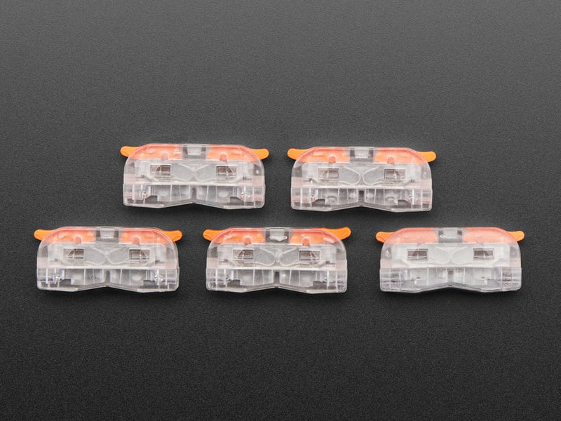 Snap Action 1-to-1 Wiring Block Connector - Pack of 5