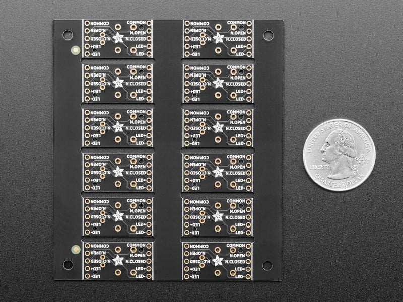 PB86 Step Switch Breadboard-Friendly Breakout PCB - Pack of 12