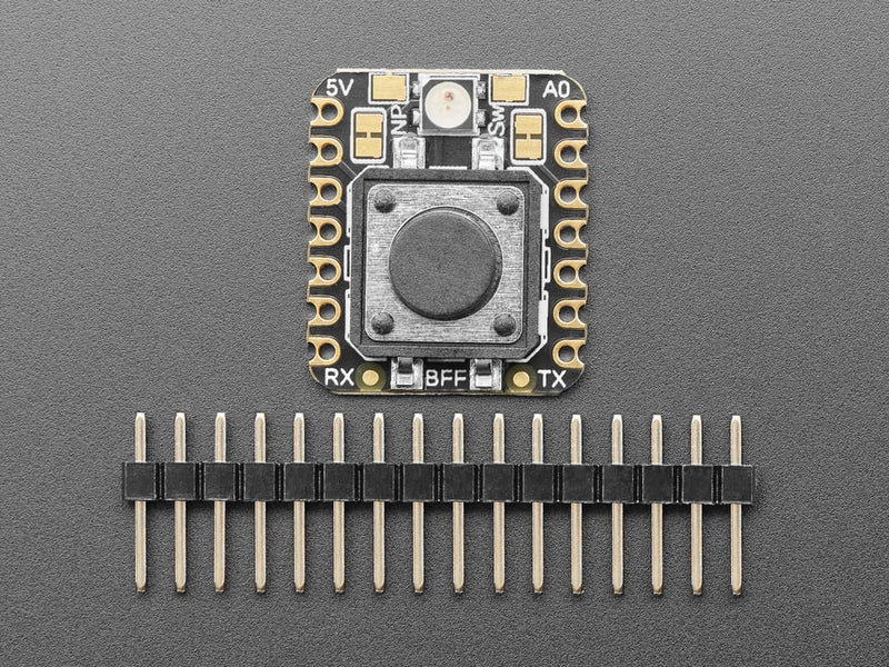 Adafruit IoT Button with NeoPixel BFF Add-On for QT Py and Xiao