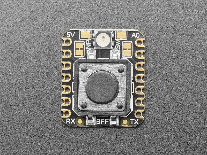 Adafruit IoT Button with NeoPixel BFF Add-On for QT Py and Xiao