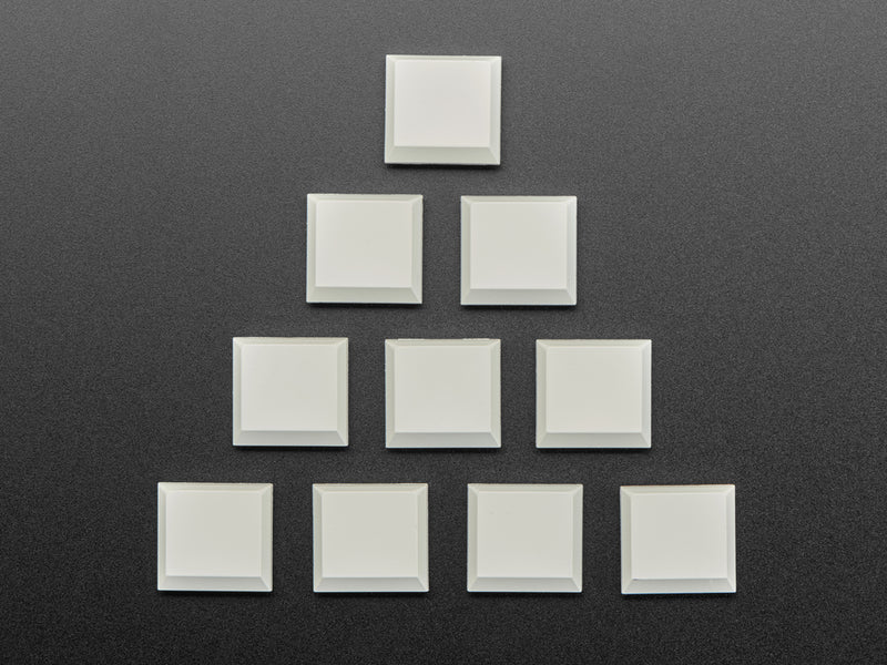 Kailh CHOC Slim Key Caps - Milky White - 10 pack